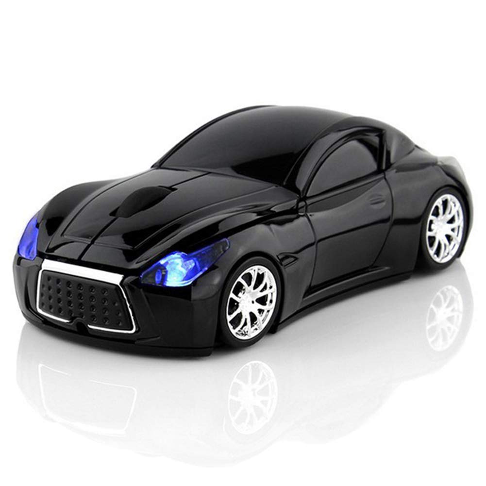 Ai5G Race Car Mouse Wireless Sports Car Shaped Mouse 2 4GHz LED Light Shining Surface Decoration Desktop Laptop