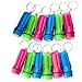 Kicko Mini Flashlight Keychain, 2 Inch - 24 Pack Assorted Colors, Green, Light Blue and Pink - Batteries Included - for Kids, Party Favors, Goody Bag Fillers, Prizes, Pocket Size, Chain for Key