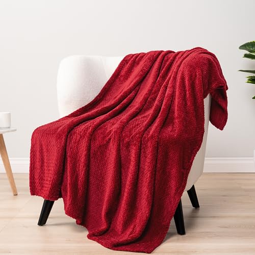 Paviliasoftfleeceburgundydarkredthrowblanketforcouchlightweightplushwarmblanketsforbedfuzzycozyflannelblanketthrowforsofatraveljacquardpatternwinered50x60inch  Urban Country Home Decor Pavilia soft fleece burgundy dark red throw blanket for couch lightweight plush warm blankets for bed fuzzy cozy flannel blanket throw for sofa travel jacquard pattern wine red 50×60 inch  urban country home decor