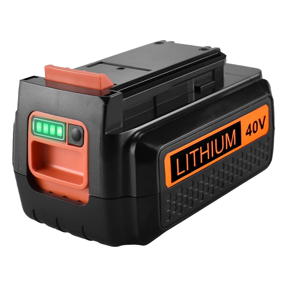 40 Volt MAX 3.0Ah Lithium Replacement Battery for Black and Decker 40V Battery LBX2040 LBXR36 LBXR2036 LST540 LCS1240 LBX1540 LST136W Black+Decker Lithium Battery
