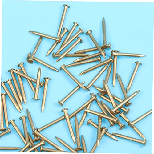 Hemobllo 100pcs Clavos de Latón Cabeza Redonda para Muebles y Cajas Decorativas Pasadores para Bisagras Pequeñas Accesorios DIY de Manualidades miniatura 7