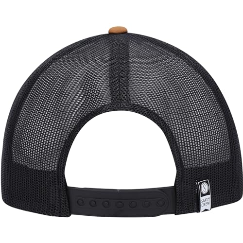 Image of Salty Crew Men's Fish Logo Retro Trucker Hat - Unisex Adjustable Baseball Hat for Adults - Premium Cotton