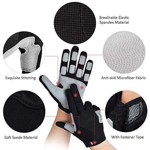 Luvas de ciclismo, Andoer Luvas de escalada desportiva unissex para alpinismo, escalada, caminhadas,