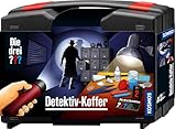 Die drei ??? Detektivkoffer von KOSMOS, Detektiv Spielzeug Set für Kinder ab 8 Jahre mit Fingerabdruck-Pulver, wichtige Utensilien und Profitipps zur Ermittlung, Wit