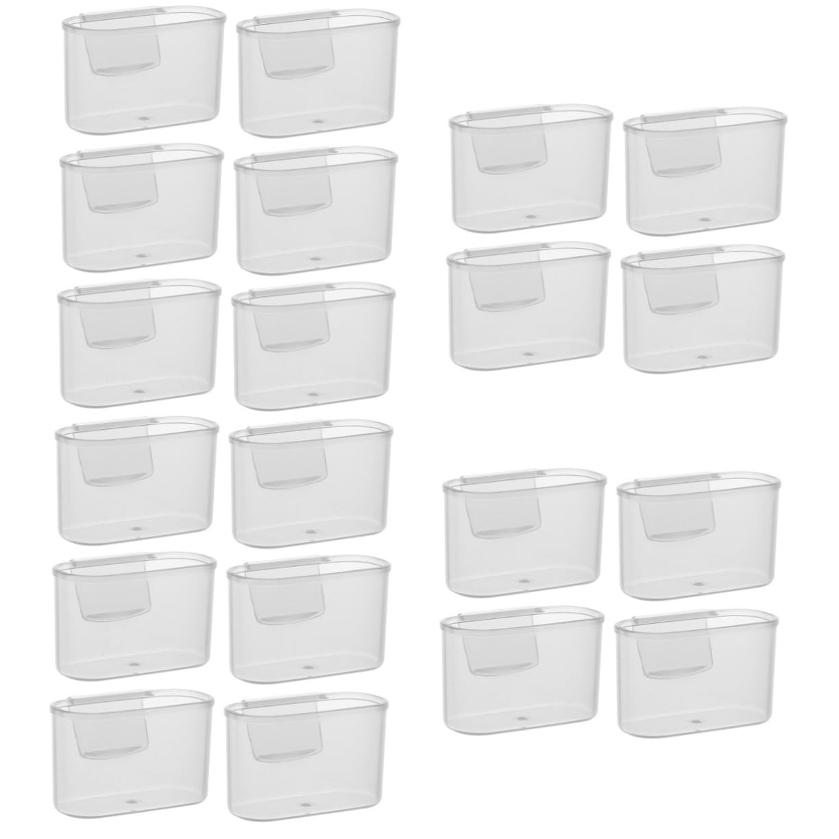 20pezzi Organizer per Frigorifero Box Porta Salse e Condimenti Soluzione Salvaspazio per Porta del Frigo Facile da Installare e Rimuovere Design Compatto per Cucina Ordinata