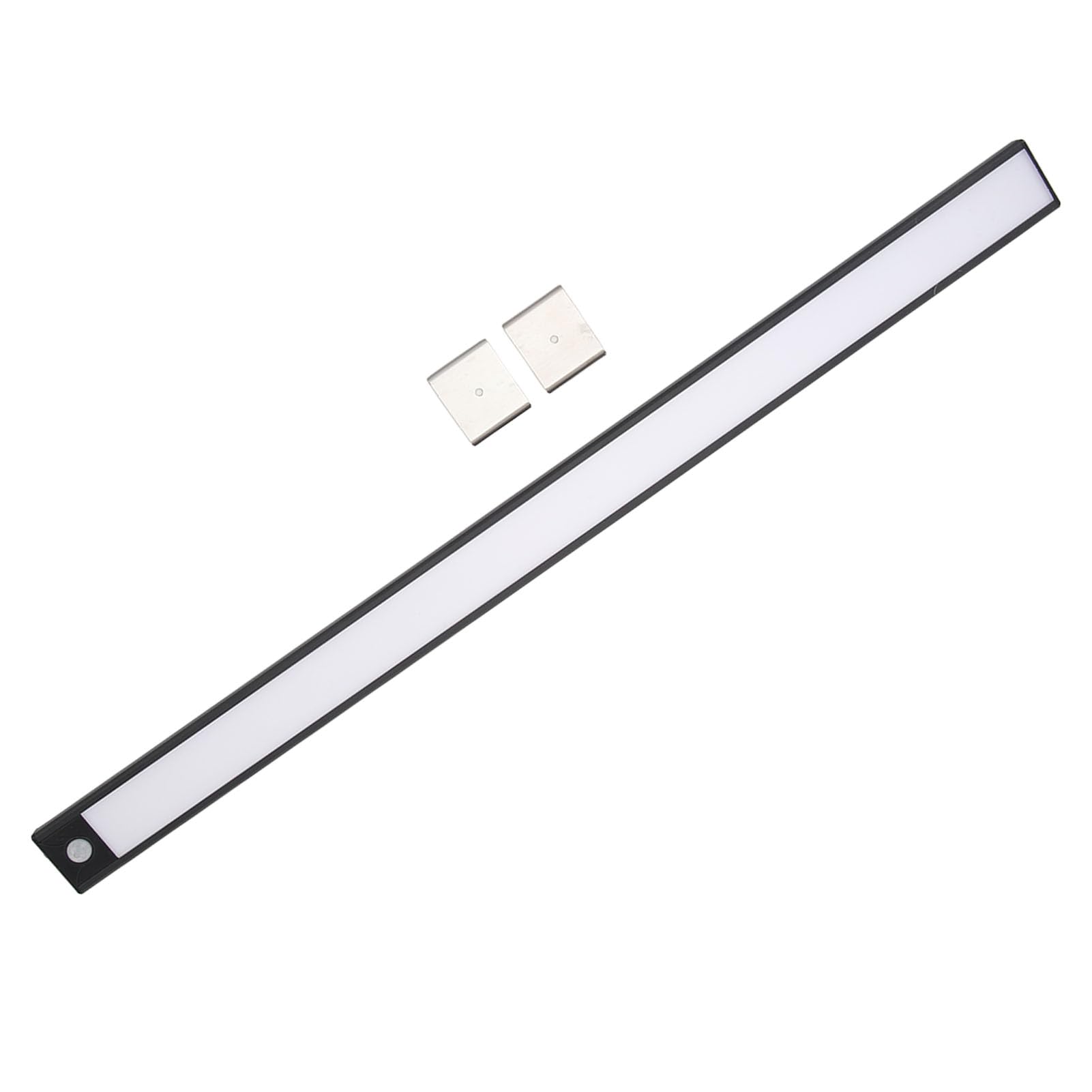 Barra Luminosa con Sensore di Movimento Ricaricabile da 23,6", Luce Magnetica per Armadio a LED da 1500 MAh con Accensione/spegnimento Automatico, Illuminazione da Sottopensile