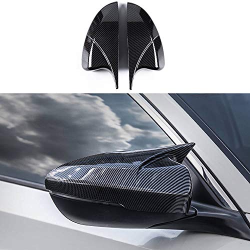Rifoda Cubierta de espejo retrovisor lateral tipo bocina Accord de 10ª generación de material plástico ABS, decoración para Accord 2018, 2019, 2020, accesorios exteriores, 2 piezas (fibra de carbono)