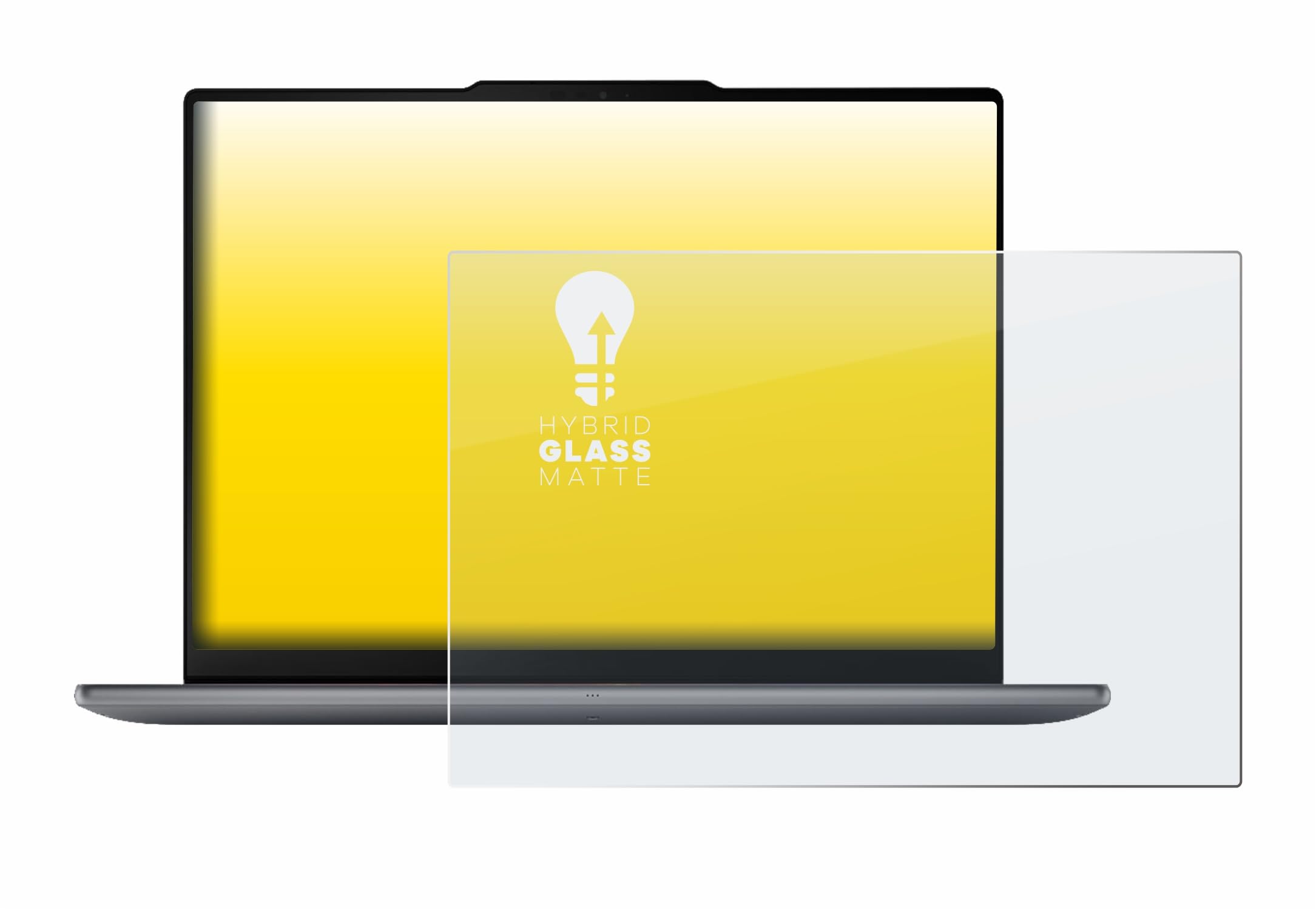 upscreen Lámina Cristales para Lenovo Yoga Pro 7a Gen 11 15" | , Mate Protección Pantalla Made in Germany, Anti-Reflejos 9H Dureza Hybrid Tempered Glass