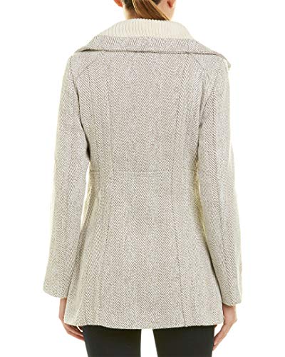 kensie Women's Full Zip Front Wool Blend Tweed Jacket2