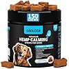 OKKÖBI Hemp Calming Chews For Dogs Anxiety 150 pcs - Dog Anxiety Relief - Dog Calming Chews - For stress, travel, check-up, barking or grooming - Dog Calming Treats - Melatonin For Dogs - Chicken