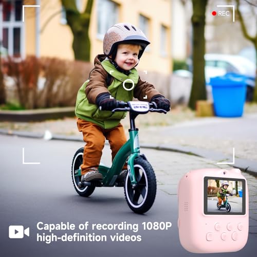 Image of DIGITHINK 2025 Kids Print Camera,Best Gifts for Boys and Girls,32GB Memory,2.4 inch Front and Rear Camera with 1080p for Toddler and Teenagers Age 4-13 Year Old
