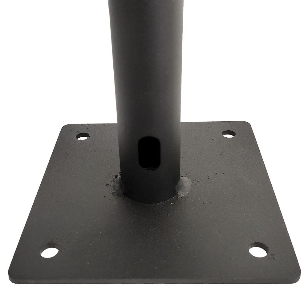Supporto a Parete per Faretti LED da Esterno, Braccio di Fissaggio per Riflettori o Proiettori LED, 100cm, realizzato in acciaio, ideale per illuminare facciate, insegne o capannoni industriali (100CM