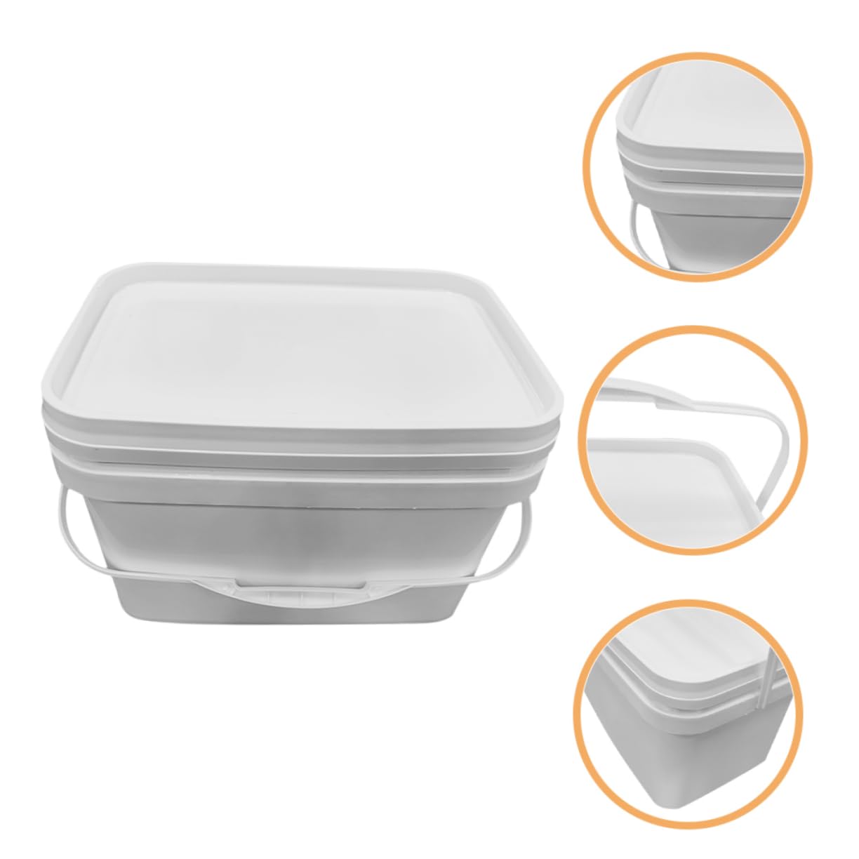 Hemobllo Secchio Di Plastica Per La Conservazione Della Vernice Con Coperchio e Manico, Contenitore Per Vernici 10 Litri Portatile Per Uso Esterno e Domestico