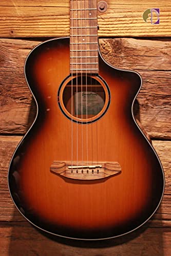 Breedlove Eco Discovery S Companion Ce Acoustic-Electric Guitar - Edgeburst Red Cedar/African Mahogany #TOP1
