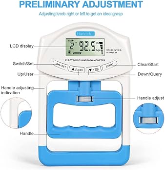 Amazon | デジタル握力計 高精度 ハンドグリップ 体力測定器 幅調整