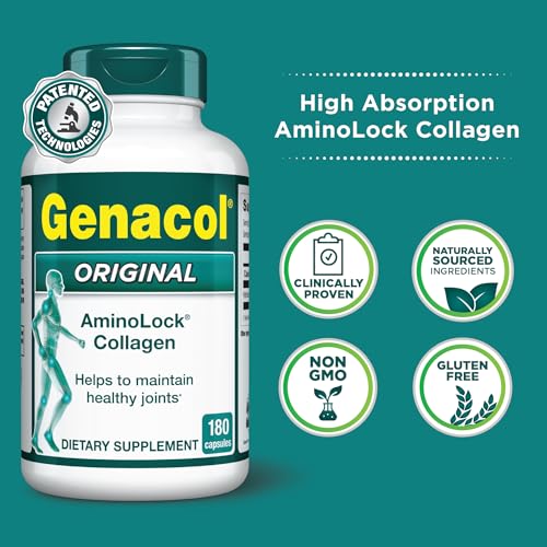 Collagen Peptides Joint Supplements for Men & Women by Genacol | Exclusive Hydrolyzed Collagen Pills | Helps Maintain Healthy Joints | Colageno Hidrolizado | Genacol Original 180 Capsules - Image 3