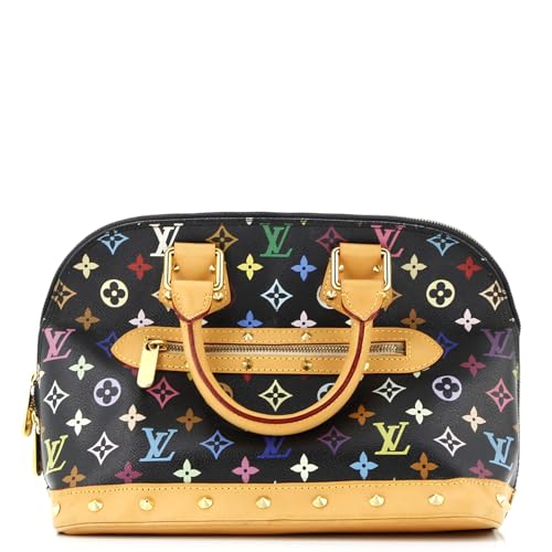 Pre-Loved Alma Handbag Monogram Multicolor PM, Black