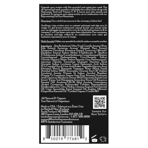 Brickell Men's Products Enhancing Gel Anti-Aging Routine, Gel Facial Cleanser and Gel Face Moisturizer, Men's Skin Care Gift Set - Image 6