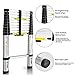 Yvan Telescoping Ladder, 10.5 FT One Button Retraction Aluminum Telescopic Extension Extendable Ladder,Slow Down Design Multi-Purpose Compact Ladder for Household Daily or Hobbies,250 Lb Capacity…