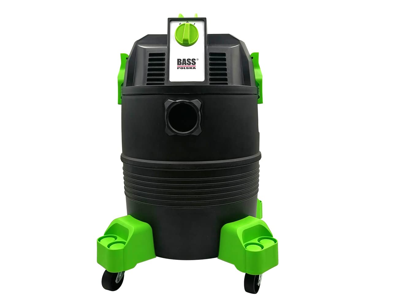 BASS POLSKA Aspirateur pour étang et Piscine avec buse Nettoyage Humide et Sec des Feuilles, Boue et algues Tuyau d'aspiration Puissant Capacité du réservoir 35 L
