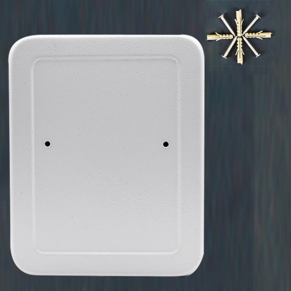Caja de Llaves con Esquinas Redondeadas con 20 Ranuras de Acero y Cerradura de Seguridad Diseño Elegante y Simple y Etiquetas Incluidas para Pared