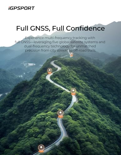 iGPSPORT BiNavi Bike Computer, Touch Screen Map Navigation Music Control Climb Tips Group Riding, Wireless GPS Cycling Computer