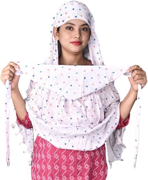 Pure Cotton Innovative Stylish Printed Pattern Fancy Scarf With Sun Protection Cover Face Cotton Mask for Women's and Girls-image-37