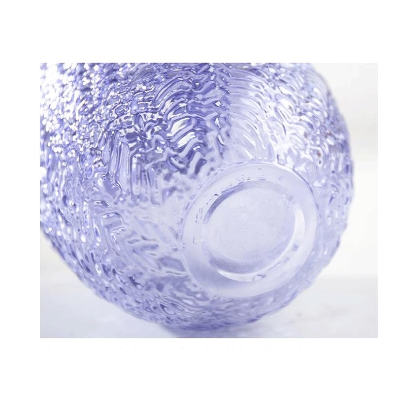Vase à bord doré JFDBGU moyen modèle en verre élégant pour centre de table - 5