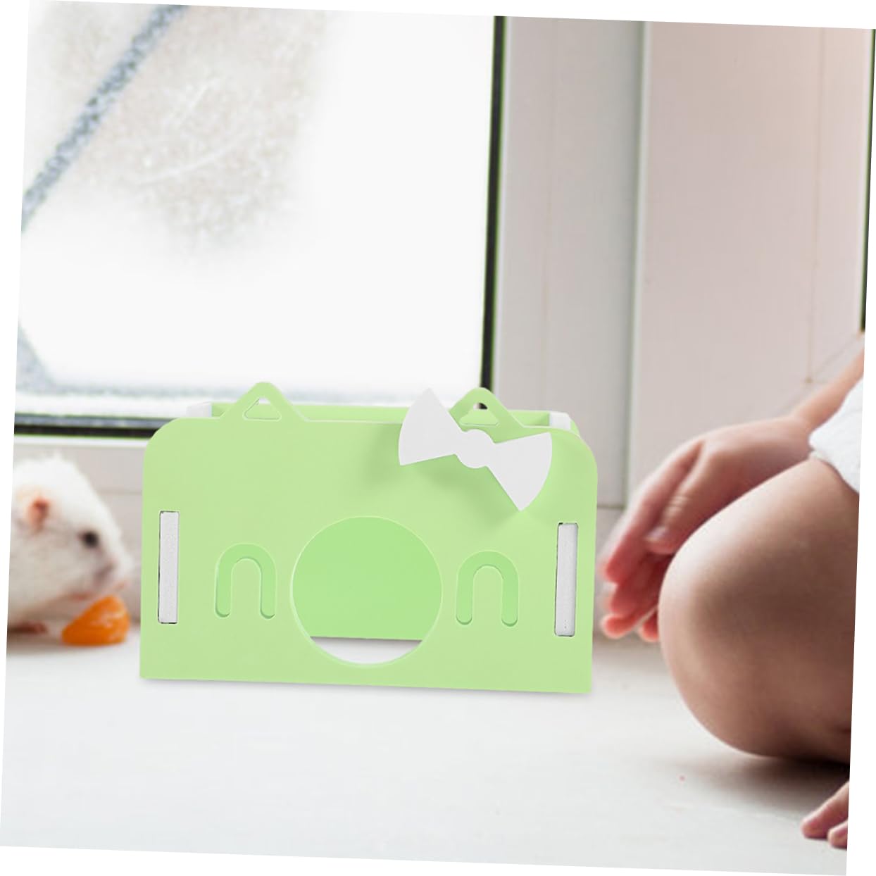 Mipcase 1 Set Cozy Guinea Pig Hideout House Chinchilla Habitat for Hamsters Dwarf Gerbils Small Pets Durable Material Easy to Clean Fun Chewing