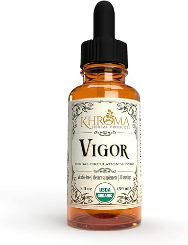 Vigor - Complejo orgánico de circulación - Khroma Herbal Products - Absolutamente el apoyo circulatorio más eficaz que jamás tomarás, líquido de 2