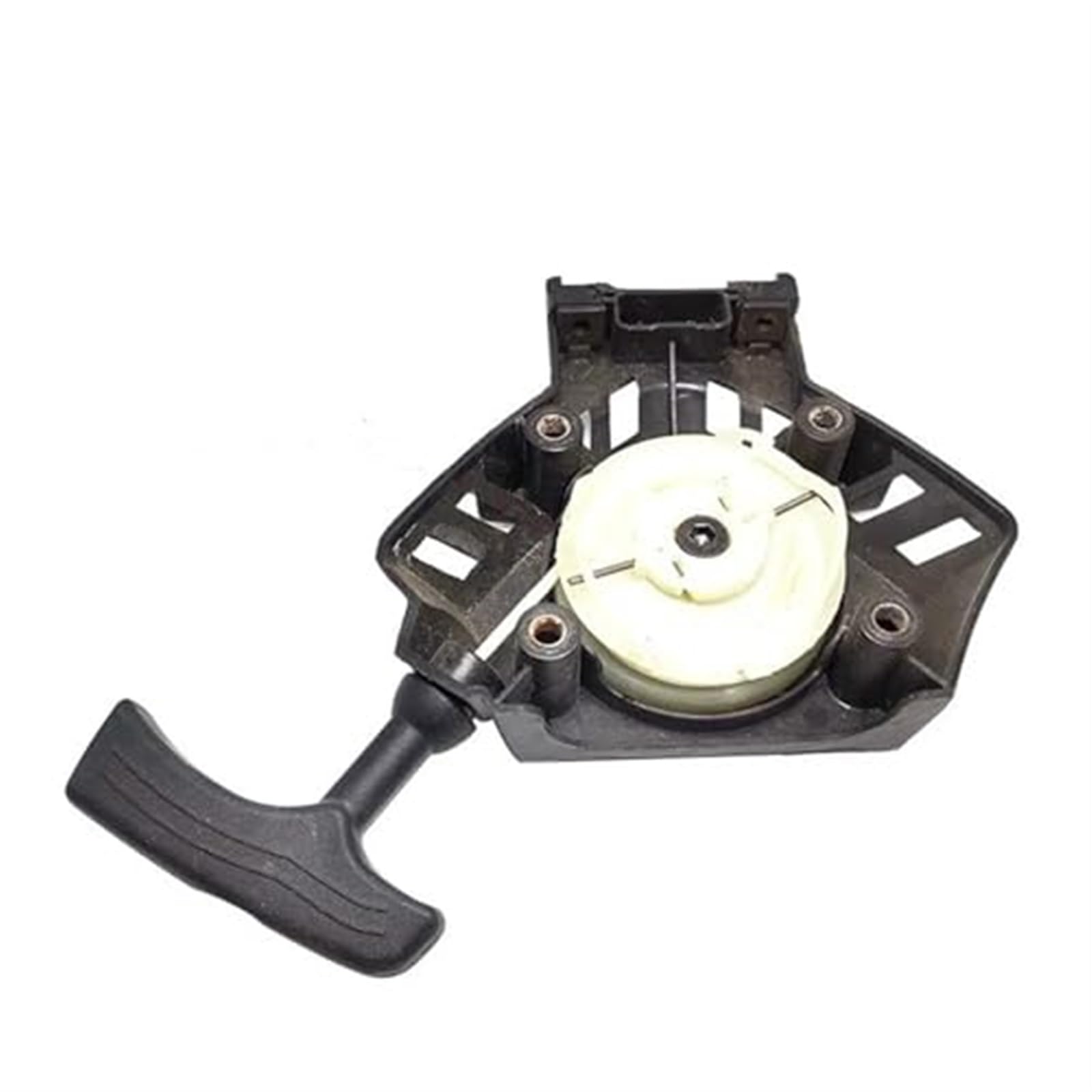 Arrancador de retroceso 145 for GX-180, arrancador de alambre de acero GX180, piezas de cortacésped de gasolina de arranque fácil Arranque de retroceso del motor(BLACK Steel wire starter)