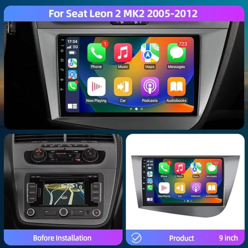 Radio coche 2 DIN con pantalla multimedia de 4 núcleos y sistema Mirror Link 2