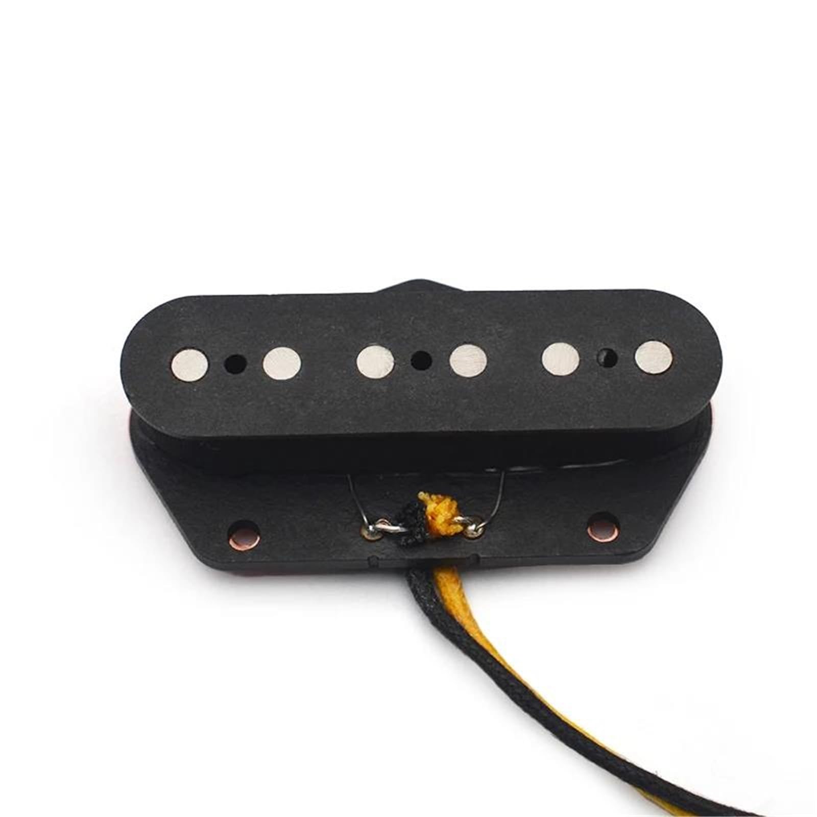 Miłośnicy Muzyki Przetworniki Do Gitary Elektryczn Alnico 5 TL Pickup Bridge Fibre Bobbin Z Tkaninowym Kablem TL Bridge Pickup Czarne Części Do Gitary