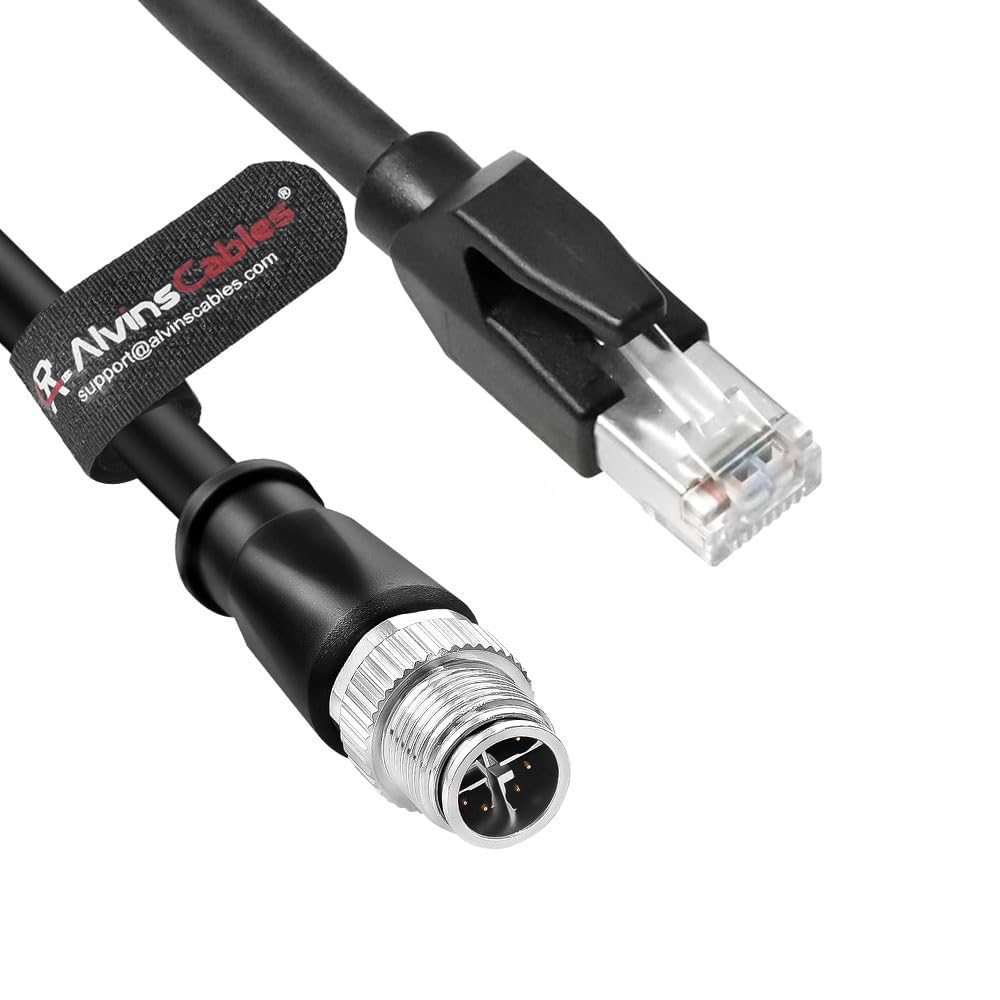 Câble Ethernet M12 8-Position X-Code vers RJ45 CCB-84901-2001-03 pour Cognex in Sight 8200 Série 8400 P67 Etanche |2M| Alvin's Cables
