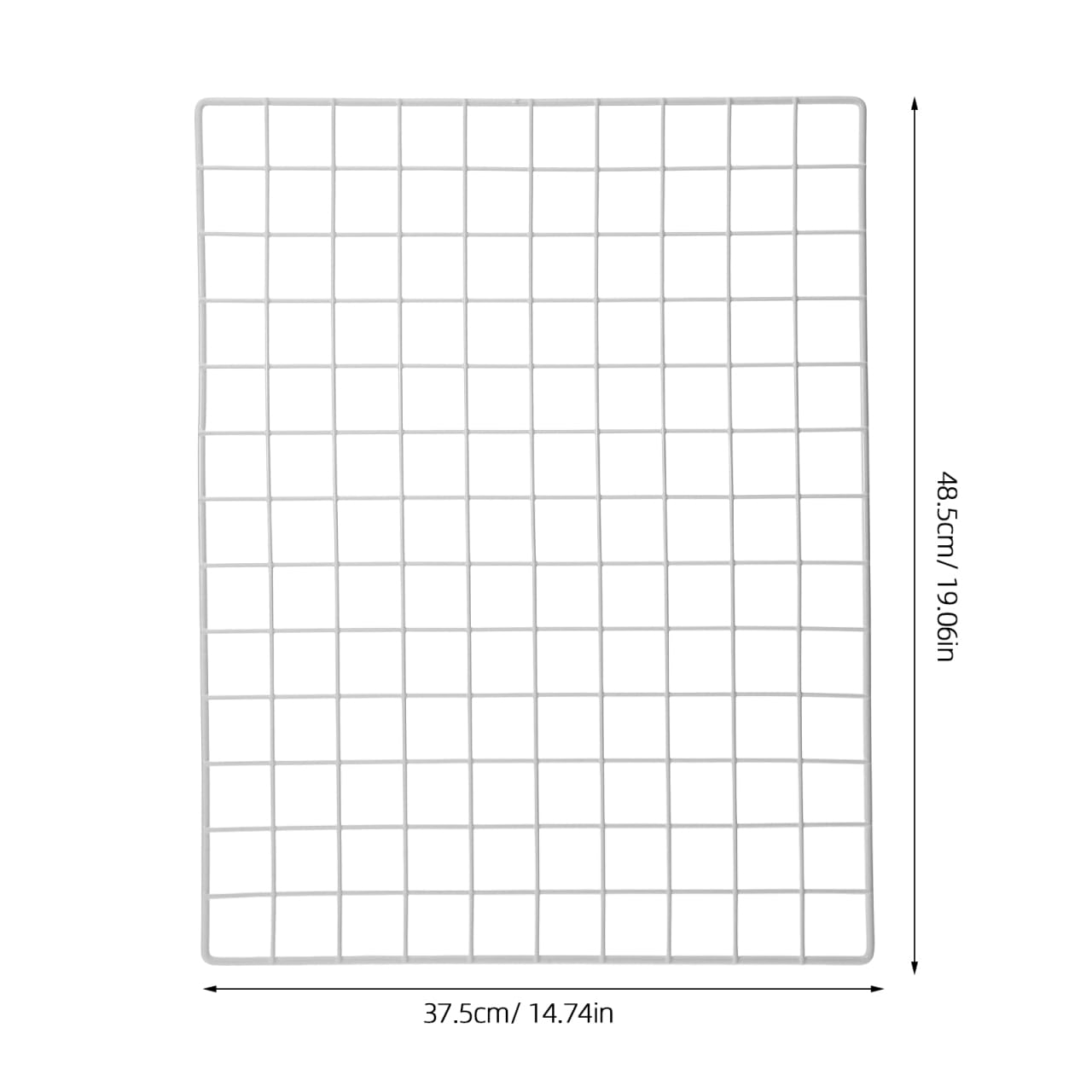 Cabilock Weißes Drahtgitter Fotowand 1X37.5X1Cm Metallgitter Für Fotos Notizen Büro Küche Und Wohnräume Wandgitter Mit Vielseitiger Nutzung