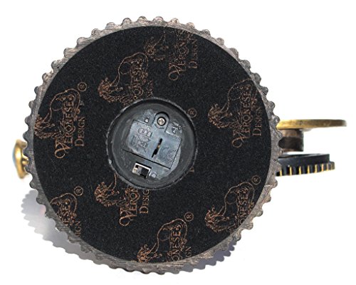 Veronese Design Steampunk Projector Statue Cold Cast Resin Antique Bronze Finish Led Lighting Sculpture #TOP3