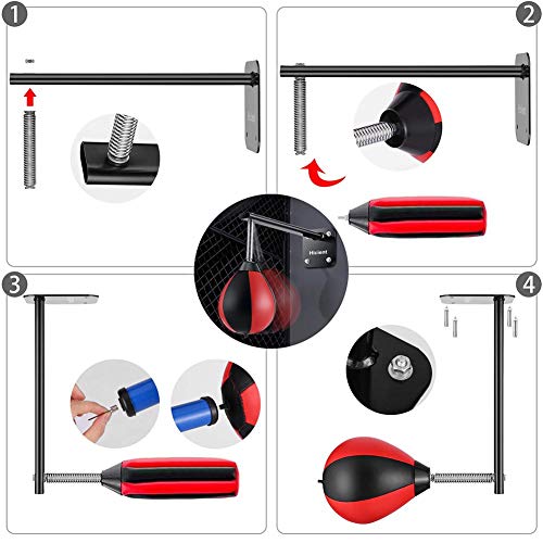 image for CCRTT Portable Punching Bag Wall Mount with Spring,Punching Bag Reflex