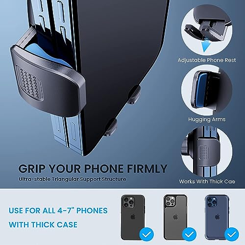 Ticilfo Phone Mount For Car Phone Holder Mount Upgraded Metal Cd Slot Phone Holder Car Cell Phone Holder Thick Cases Friendly Iphone Holder For Car Mount For Cd Player Fit For All Iphone Smartphone thumb #4