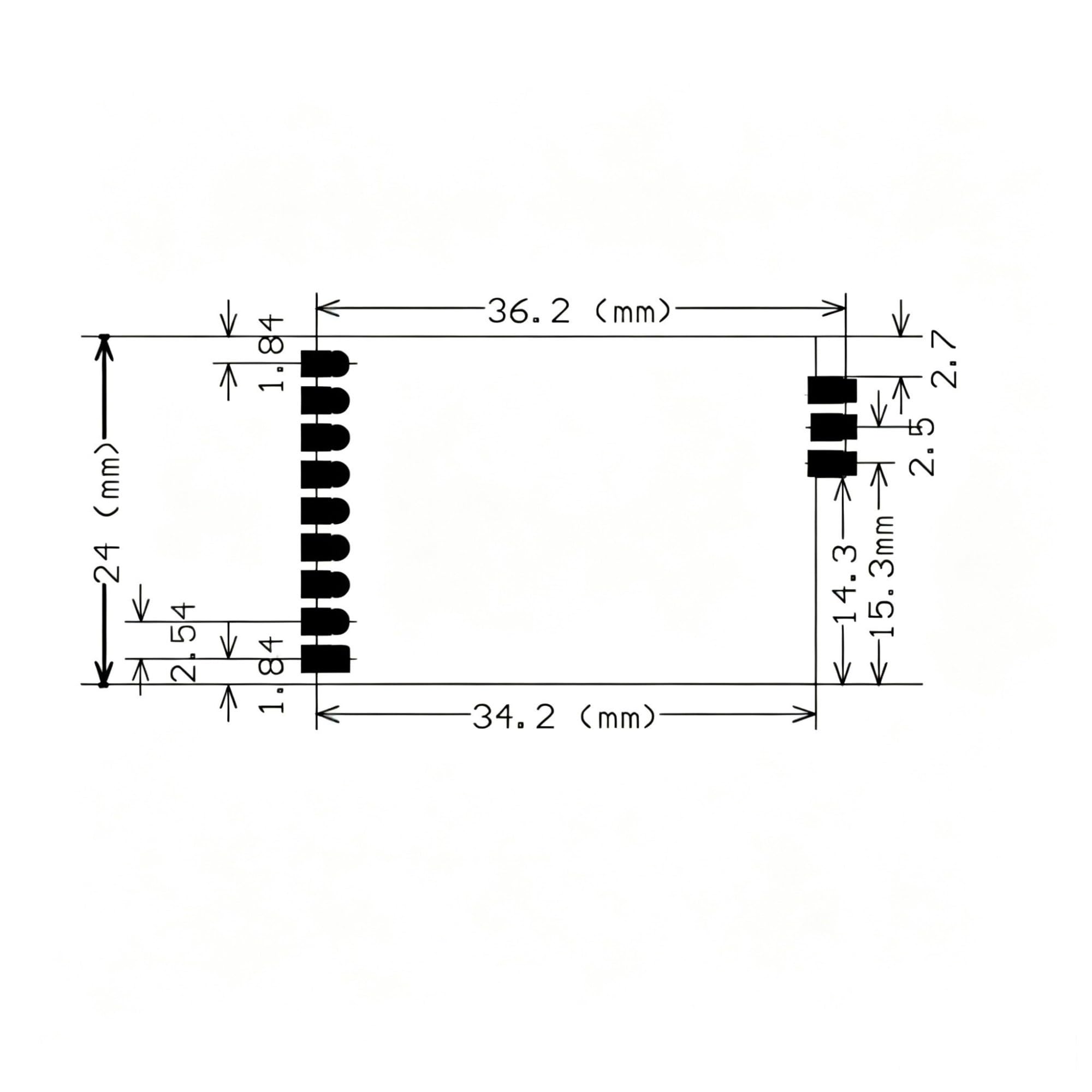 Modulo Trasmettitore‑Ricevitore Audio‑Video Wireless 2,4G 3,3‑5V