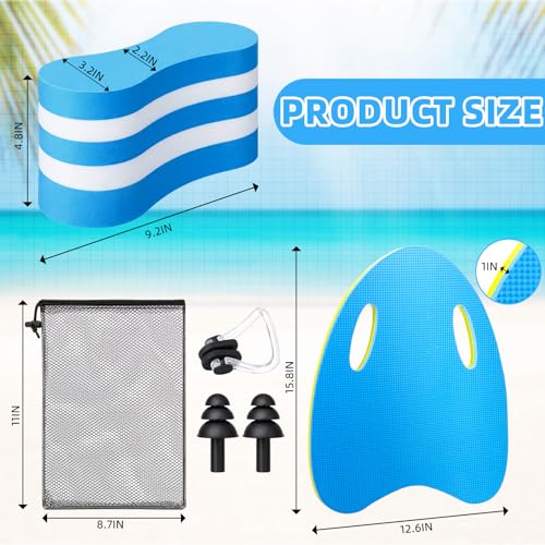Kit de entrenamiento natación 5 piezas con pull buoy y tabla miniatura 2