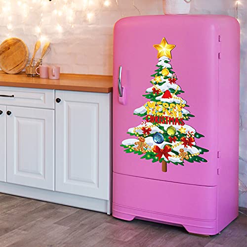 Image of TOODOO Christmas Tree Refrigerator Magnets Magnetic Stickers