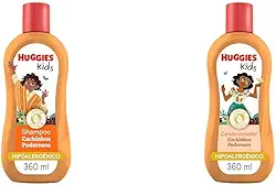 Huggies Shampoo Kids Cachinhos Poderosos 360ml + Huggies Condicionador Kids Cachinhos Poderosos 360 ml
