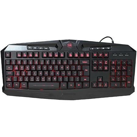 Redragon K503 PC Gaming Keyboard, Wired, Multimedia Keys, Silent USB Keyboard with Wrist Rest for Windows PC Games (RGB LED Backlit with Macro Recording)