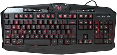 Redragon K503 PC Gaming Keyboard, Wired, Multimedia Keys, Silent USB Keyboard with Wrist Rest for Windows PC Games (RGB LED Backlit with Macro Recording)