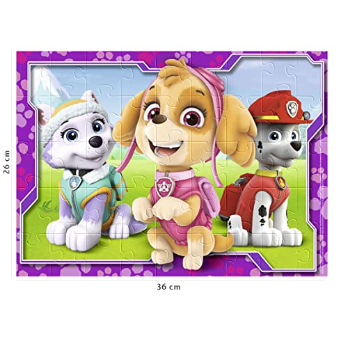Nathan- Puzzle ragazze della Paw Patrol, 45 pezzi