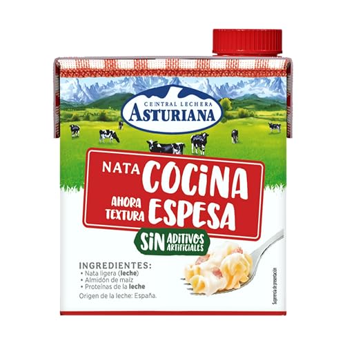 Central Lechera Asturiana Nata para Cocinar 18% MG, Brik 500ml