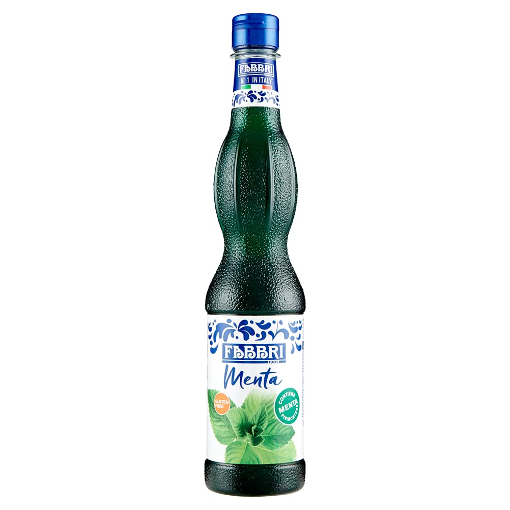 FABBRI 1905 - Minz-Sirup | Fabbri Sirup mit natürlichem Minz-Aroma. Zum mixen in Getränken, als Topping auf Eis oder zum backen und kochen. | Inhalt: 560ml