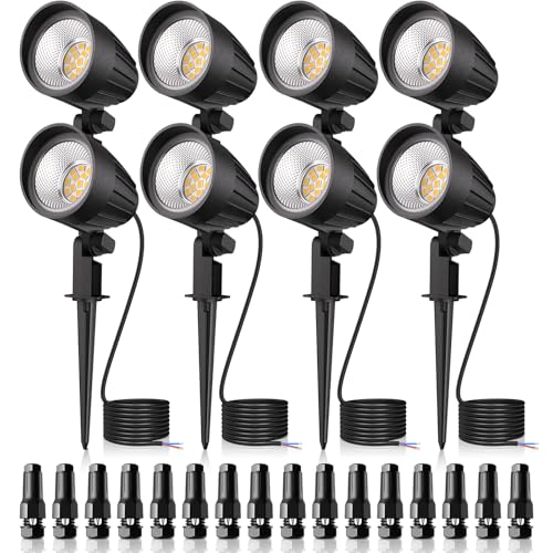 MEIKEE 7W 800lm Low Voltage Landscape Lights, 12V 24V LED...