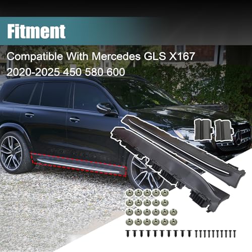 Estribos laterales para Mercedes Benz GLS X167 2020-2026 miniatura 3