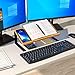 J JAKCUBE Design Tablet Smartphone Book Stand Desk, Wooden Display Organizer, Document Copy Notebook Holder for Monitor - MK294D